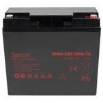 PC, gaming si accesorii - UPS-uri - Accesorii UPS-uri - Acumulator UPS SPACER 12V / 18Ah, inaltime+terminal: 167mm, terminal F6T6 Negru - Infinity.ro