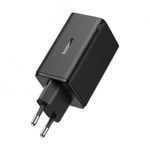Laptop, Telefoane si Tablete - Telefoane mobile si accesorii - Accesorii Telefoane - Incarcatoare telefoane - Incarcator retea Baseus GaN6 Pro, 65W, 2x USB si 2x USB-C, Fast Charge, Cablu USB-C la USB-C inclus, Negru - Infinity.ro