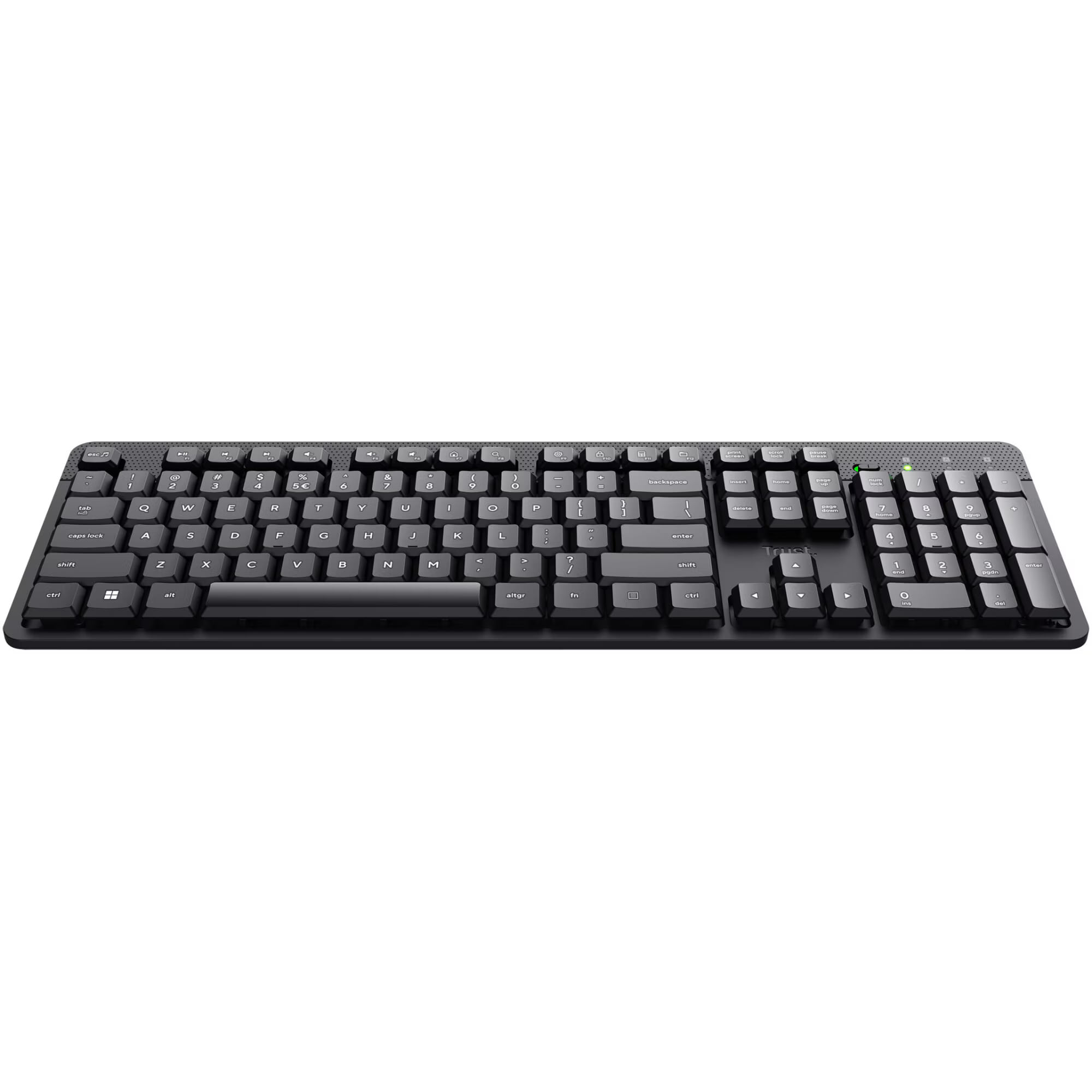 Tastatura Wireless Silentioasa Trust ODY V2, rezistenta la scurgeri, Negru