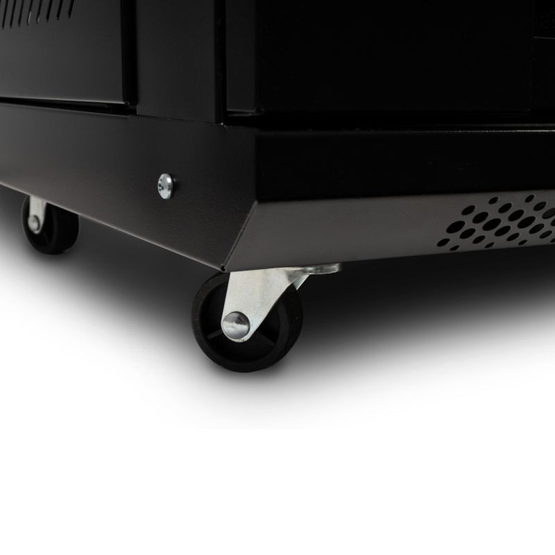 PC, gaming si accesorii - Servere - Cabinete metalice - Cabinet 19″ spacer 12u 500x400mm fixare pe perete flatpack (dezasamblat) black usa sticla cu blocare panouri detasabile - Infinity.ro