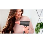 Ingrijire personala si Cosmetice - Aparate & accesorii ingrijire personala - Hair styling - Uscatoare de par - Uscator de par, Philips, 2100 W, Thermo Protect, 3 setari de temperatura, 2 setari de viteza,14 mm, Negru/Roz - Infinity.ro