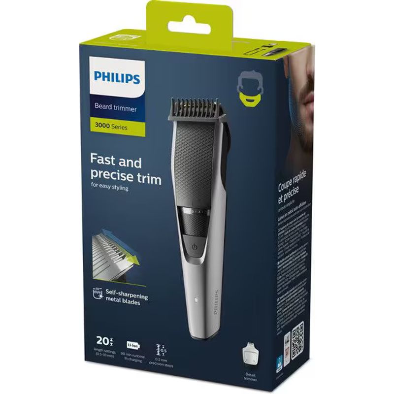 Ingrijire personala si Cosmetice - Aparate & accesorii ingrijire personala - Aparate de ras si tuns - Aparate de tuns - Aparat de tuns barba Philips BT3239/15, acumulator, autonomie 60 min, gri antracit - Infinity.ro