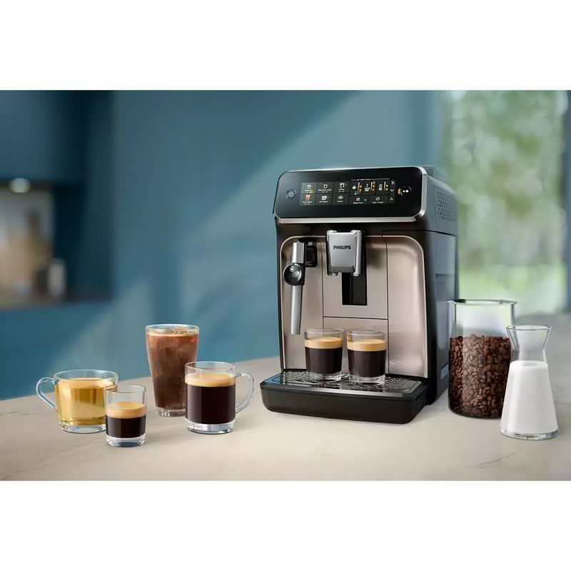 Electronice si Electrocasnice - Electrocasnice bucatarie - Preparare bauturi - Espressoare - Espressor Philips EP3321/40, presiune 15 bar, rezervor 1.8 l, negru - Infinity.ro