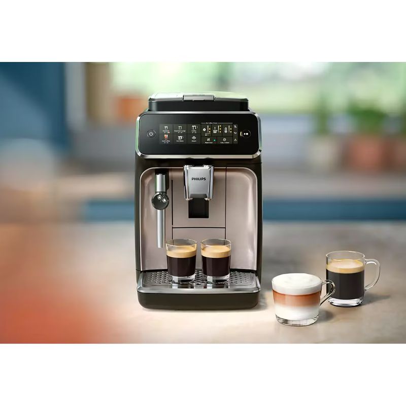 Electronice si Electrocasnice - Electrocasnice bucatarie - Preparare bauturi - Espressoare - Espressor Philips EP3321/40, presiune 15 bar, rezervor 1.8 l, negru - Infinity.ro