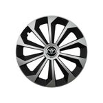 Auto si Moto - Anvelope si jante - Accesorii roti - Capace roti - Set 4 Capace Roti 15 inchi (R15) Fame Gri-Negru, Compatibile Cu Toyota - Infinity.ro