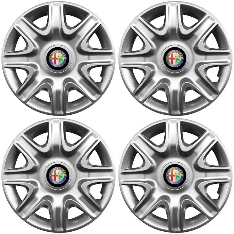 Auto si Moto - Anvelope si jante - Accesorii roti - Capace roti - Set 4 Capace Roti 15 inchi (r15) Model 332, Compatibile Cu Alfa Romeo - Infinity.ro