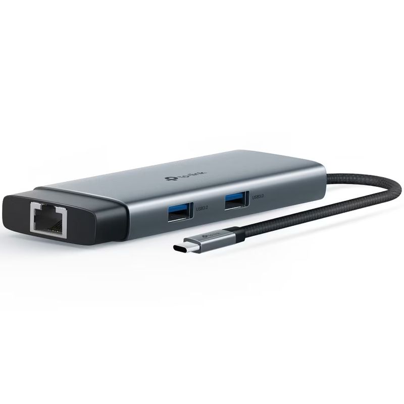 PC, gaming si accesorii - Retelistica - Hub-uri - Hub USB Type-C TP-Link UH6120C, 6-in-1 , 1 x HDMI, 1 x RJ45, 2 x USB 3.0, 2 x USB-C, carcasa aluminiu - Infinity.ro