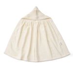 Jucarii, Copii si Bebe - Igiena si ingrijire - Baia bebelusului - Prosoape si halate de baie copii - Prosop bebelusi cu gluga, model capa din frotir premium 95x75 cm, ivory - Infinity.ro