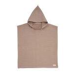Jucarii, Copii si Bebe - Igiena si ingrijire - Baia bebelusului - Prosoape si halate de baie copii - Poncho de plaja din prosop waffle (cu interior pufos/dublu absorbant), 0-3 ani bej nisipiu - Infinity.ro