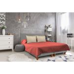 Casa si Gradina - Textile si covoare - Pături și cuverturi - Cuverturi - Cuvertura Double Face Alcam, 210 x 220 cm 100% microfibra, corai/crem - Infinity.ro