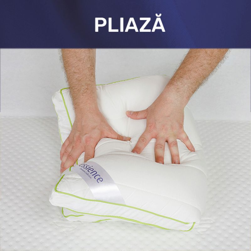 Casa si Gradina - Textile si covoare - Perne si pilote - Perne - Set 2 perne 50x70 cm, Essience Premium Collection, husa satin bambus; umplutura fulgi memory si nanofibra extrafina; - Infinity.ro