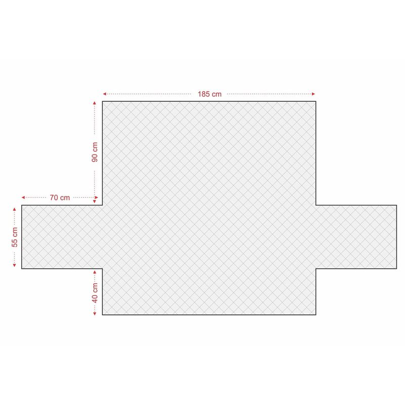 Casa si Gradina - Textile si covoare - Huse pentru mobilier - Husa matlasata cu doua fete Alcam pentru canapea 3 locuri Corai/ Vanila - Infinity.ro