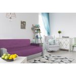 Casa si Gradina - Textile si covoare - Huse pentru mobilier - Husa matlasata cu doua fete Alcam pentru canapea 3 locuri Purple/ Vanila - Infinity.ro
