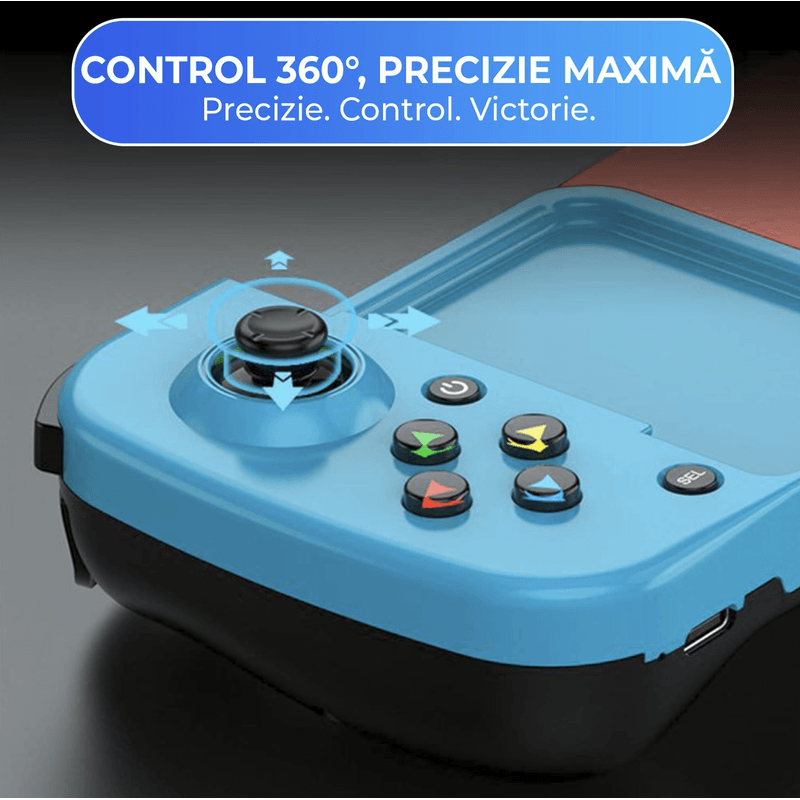 PC, gaming si accesorii - Gaming - Accesorii gaming - Controlere, Volane si Casti gaming - Gamepad Wireless N2L Store® pentru PC, PS, Nintendo Switch, Android, iOS, Bluetooth 5.0, Extensibil, Albastru-Rosu - Infinity.ro