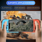 PC, gaming si accesorii - Gaming - Accesorii gaming - Controlere, Volane si Casti gaming - Gamepad Wireless N2L Store® pentru PC, PS, Nintendo Switch, Android, iOS, Bluetooth 5.0, Extensibil, Albastru-Rosu - Infinity.ro