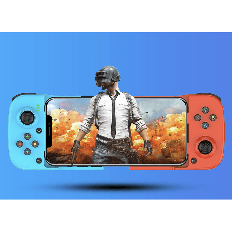 PC, gaming si accesorii - Gaming - Accesorii gaming - Controlere, Volane si Casti gaming - Gamepad Wireless N2L Store® pentru PC, PS, Nintendo Switch, Android, iOS, Bluetooth 5.0, Extensibil, Albastru-Rosu - Infinity.ro