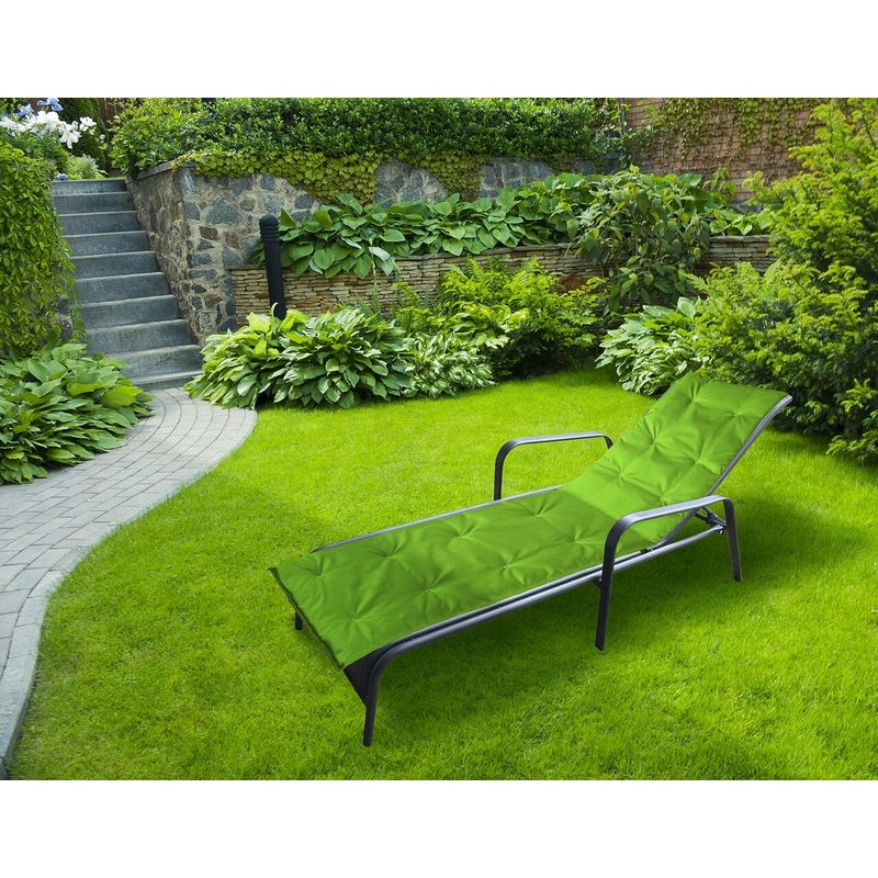 Casa si Gradina - Gradina si terasa - Mobilier exterior - Perne decorative exterior - Perna sezlong Alcam, Midsummer, 195x50x3 cm, material impermeabil, Verde - Infinity.ro