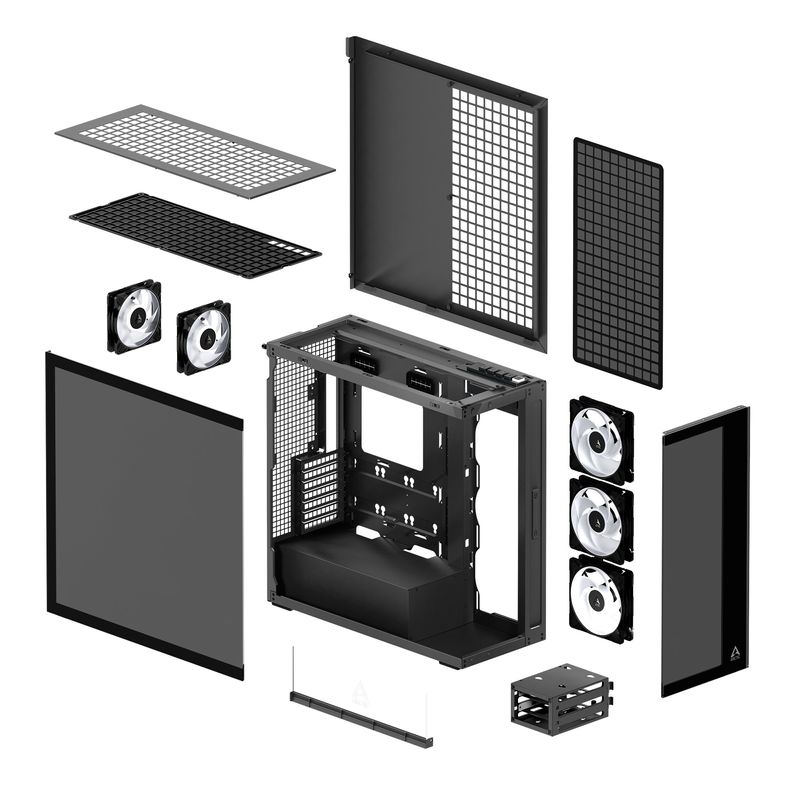 PC, gaming si accesorii - Componente PC - Componente - Carcase PC si server - Carcasa ARCTIC Xtender, MiddleTower, E-ATX, Negru - Infinity.ro