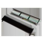 PC, gaming si accesorii - Retelistica - Cabluri si accesorii - PATCH PANEL LOGILINK 24 porturi, STP, Cat6, 1U pentru rack 19", black, "NP0055" - Infinity.ro