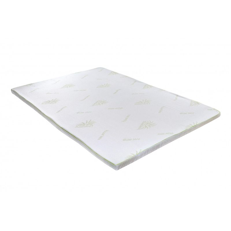 Casa si Gradina - Mobilier - Saltele si somiere - Toppere - Topper saltea Aloe Vera Therapy Memory Arctic Gel 7 zone de confort, 140x200 cm, H 5 cm - Infinity.ro