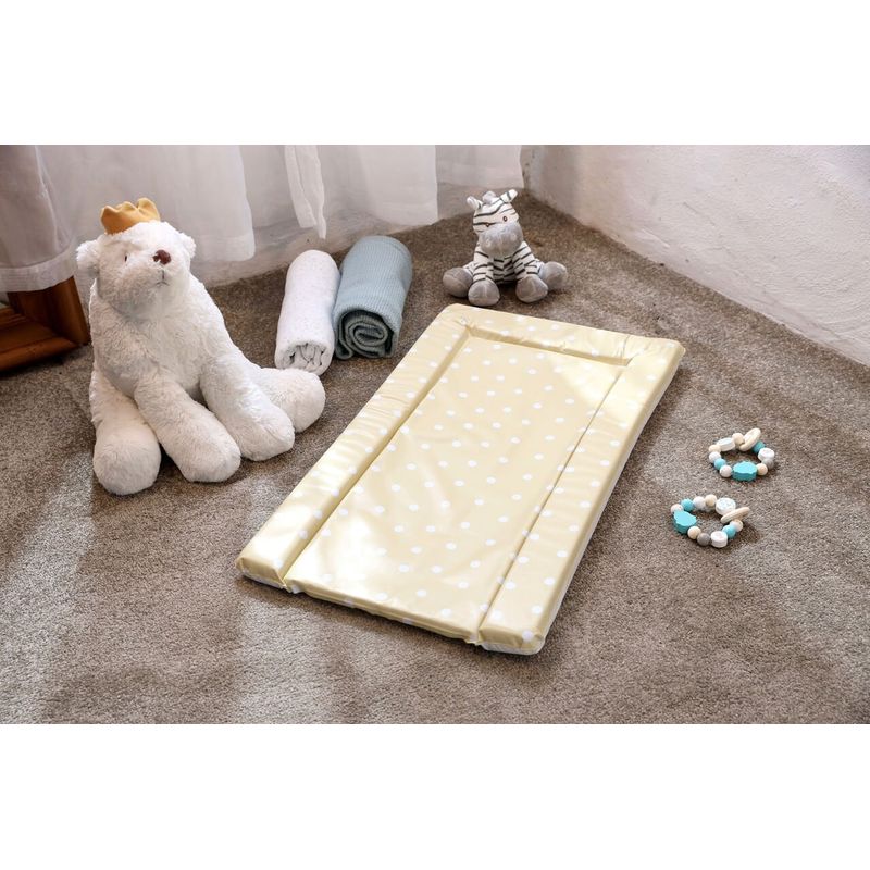 Casa si Gradina - Mobilier - Mobilier copii - Saltele patut copii - Saltea infasat M, 38x70 cm, Beige Polka Dot - Infinity.ro