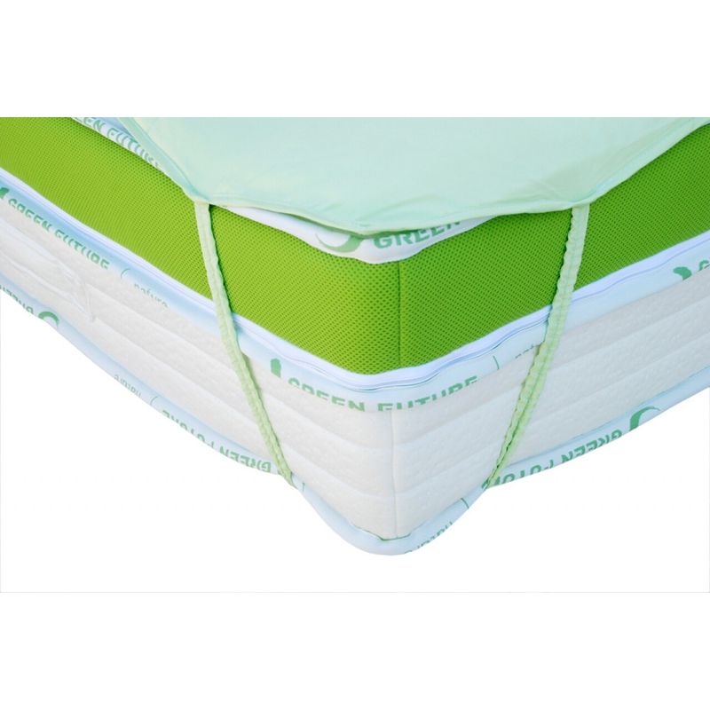 Casa si Gradina - Textile si covoare - Lenjerii de pat - Protectie saltea - Protectie de saltea Nature 160x200 cm Verde - Bambus - Infinity.ro