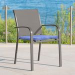 Casa si Gradina - Textile si covoare - Perne si pilote - Perne decorative - Perna scaun Fantezie Blue Black 39x39x3 cm - Infinity.ro