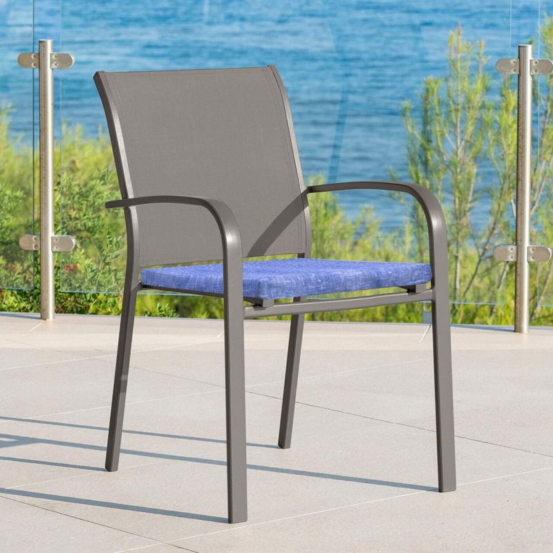 Casa si Gradina - Textile si covoare - Perne si pilote - Perne decorative - Perna scaun Fantezie Blue Black 39x39x3 cm - Infinity.ro
