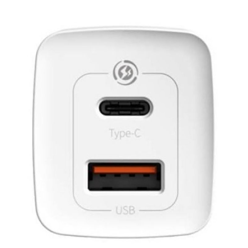 Laptop, Telefoane si Tablete - Telefoane mobile si accesorii - Accesorii Telefoane - Incarcatoare telefoane - Incarcator Retea Baseus GaN2 Lite Dual Port Type-C, USB, Quick Charger, 65W White - Infinity.ro