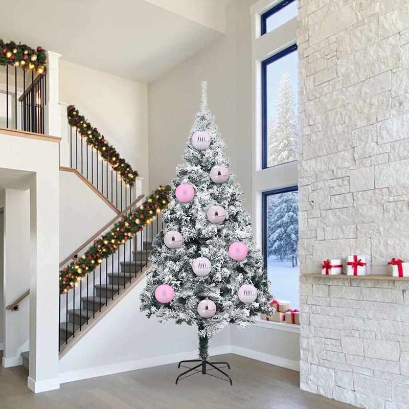 Casa si Gradina - Decoratiuni - Decoratiuni de sezon - Set de globuri de Craciun 3 pcs Roz - Infinity.ro