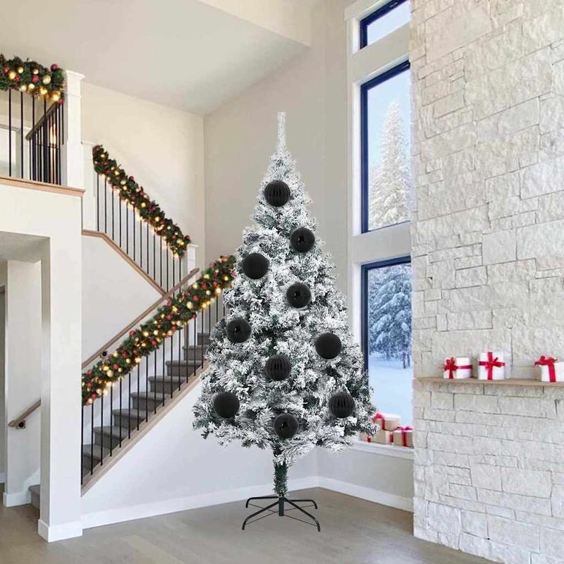 Casa si Gradina - Decoratiuni - Decoratiuni de sezon - Set de globuri de Craciun 3 pcs Negru - Infinity.ro