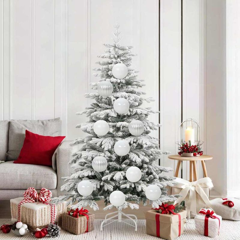 Casa si Gradina - Decoratiuni - Decoratiuni de sezon - Set de globuri de Craciun 9 pcs Alb - Infinity.ro