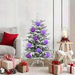 Casa si Gradina - Decoratiuni - Decoratiuni de sezon - Set de globuri de Craciun 15 pcs Violet - Infinity.ro