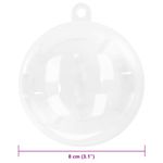 Casa si Gradina - Decoratiuni - Decoratiuni de sezon - Set de globuri de Craciun 100 pcs Ø 8 cm - Infinity.ro