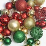 Casa si Gradina - Decoratiuni - Decoratiuni de sezon - Set de globuri de Craciun cu 150 LED 61 pcs Multicolour Plastic - Infinity.ro