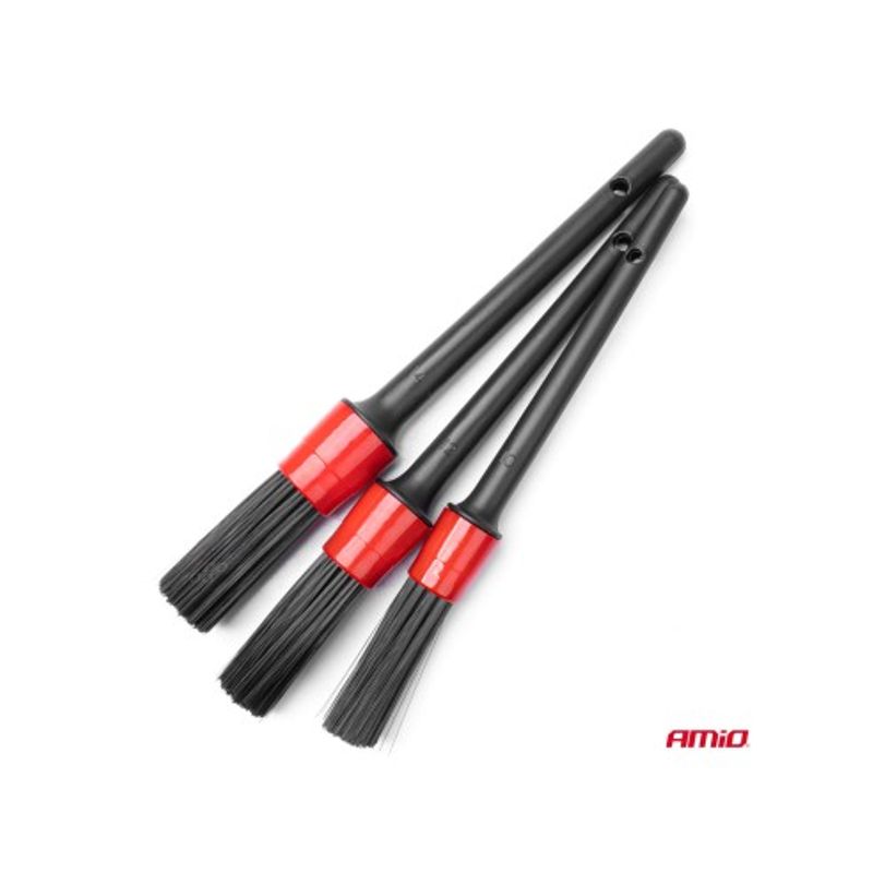 Auto si Moto - Intretinere auto - Produse curatare auto - Set pensule detailing, Amio Detailing Brush, 3 buc - Infinity.ro