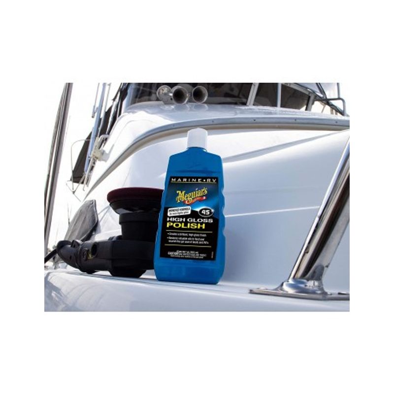 Auto si Moto - Intretinere auto - Masini de polisat si accesorii - Pasta Polish luciu profund Ambarcatiuni Meguiar's M45 High Polish Polish, 476ml - Infinity.ro