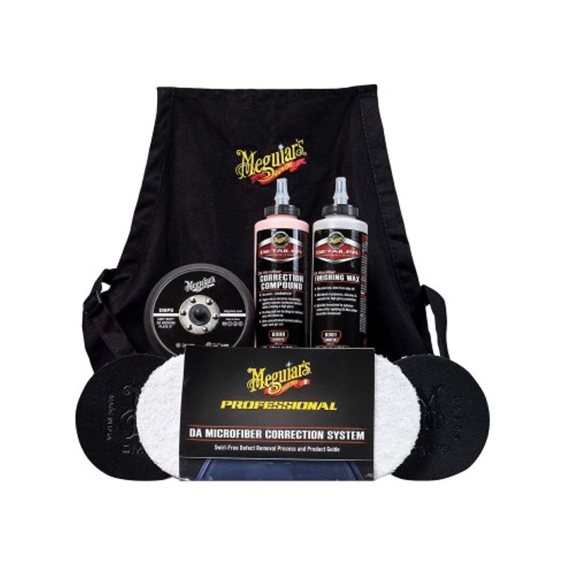 Auto si Moto - Intretinere auto - Masini de polisat si accesorii - Set Pasta Polish si Bureti Meguiar's Microfiber Correction System, 140mm - Infinity.ro