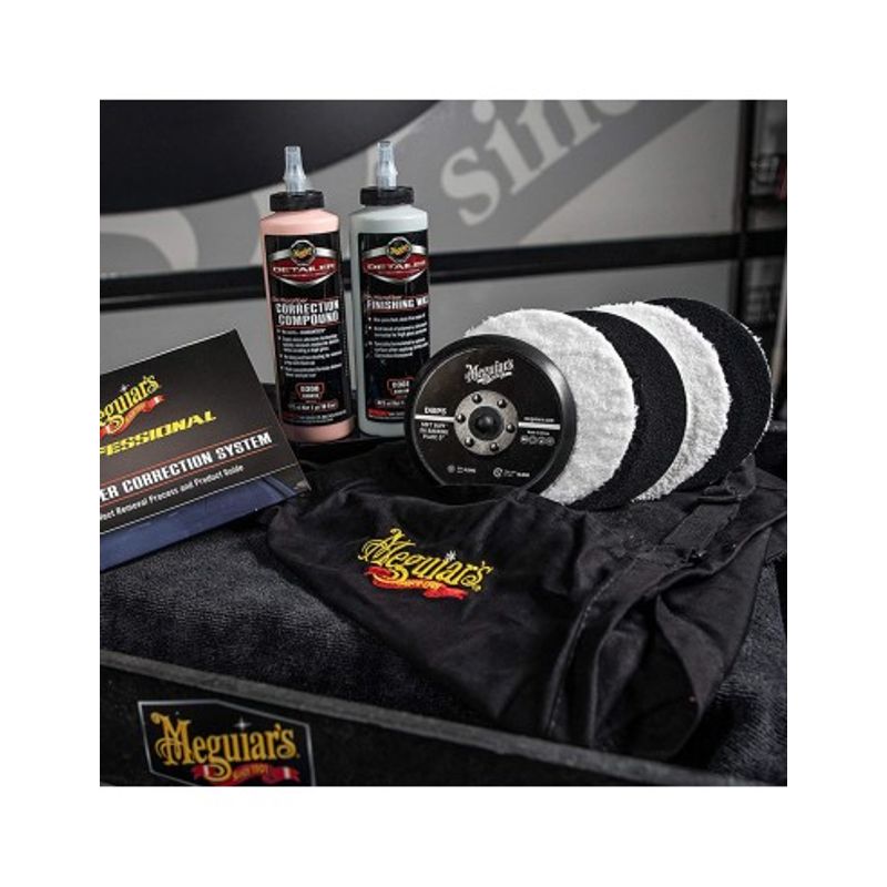 Auto si Moto - Intretinere auto - Masini de polisat si accesorii - Set Pasta Polish si Bureti Meguiar's Microfiber Correction System, 140mm - Infinity.ro