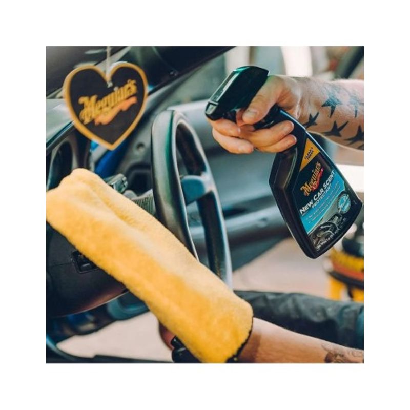 Auto si Moto - Intretinere auto - Detergenti auto - Solutie curatare si protectie plastice Meguiar's New Car Scent Protectant, 473ml - Infinity.ro