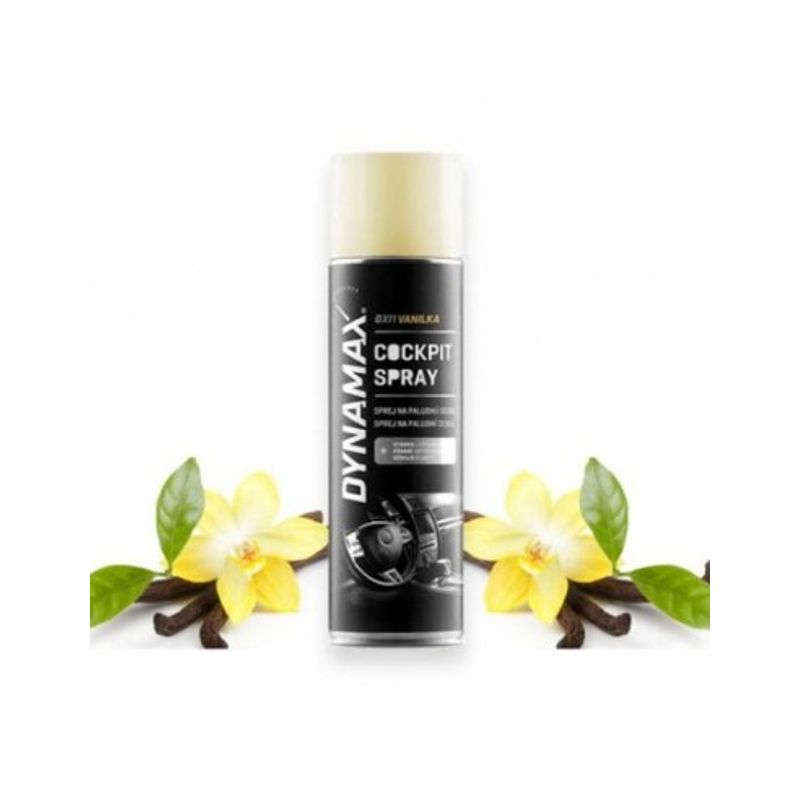 Auto si Moto - Intretinere auto - Detergenti auto - Solutie Curatare Bord Dynamax Cockpit Spray, Vanilie, 500ml - Infinity.ro