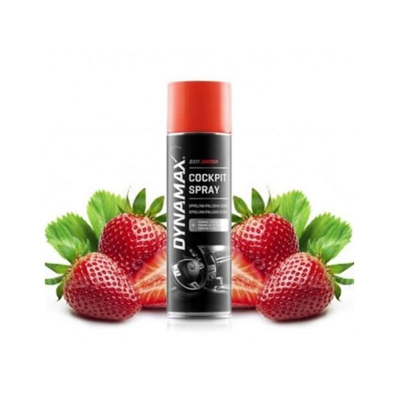 Auto si Moto - Intretinere auto - Detergenti auto - Solutie Curatare Bord Dynamax Cockpit Spray, Capsuni , 500ml - Infinity.ro