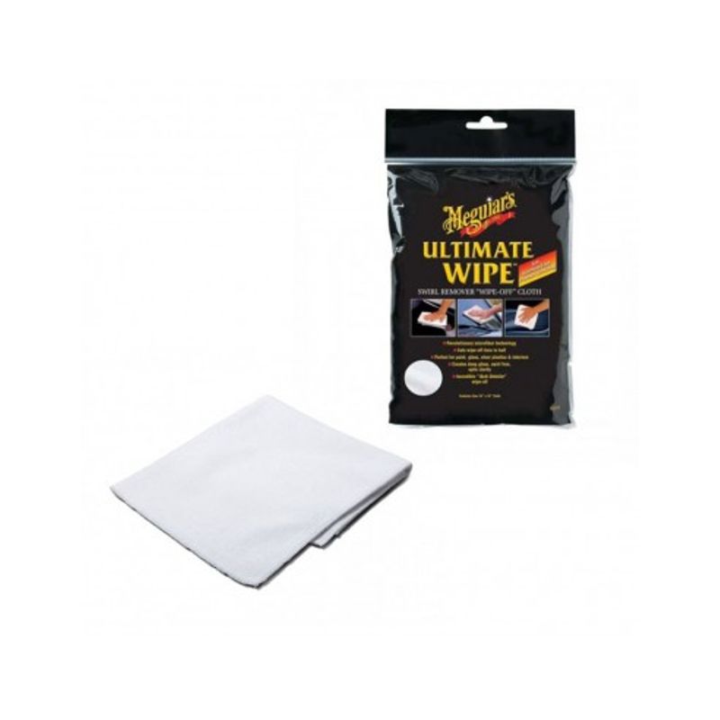 Auto si Moto - Intretinere auto - Masini de polisat si accesorii - Laveta alba pentru polish din microfibra Meguiar's Ultimate Wipe Detailing Cloth 40X40 cm - Infinity.ro