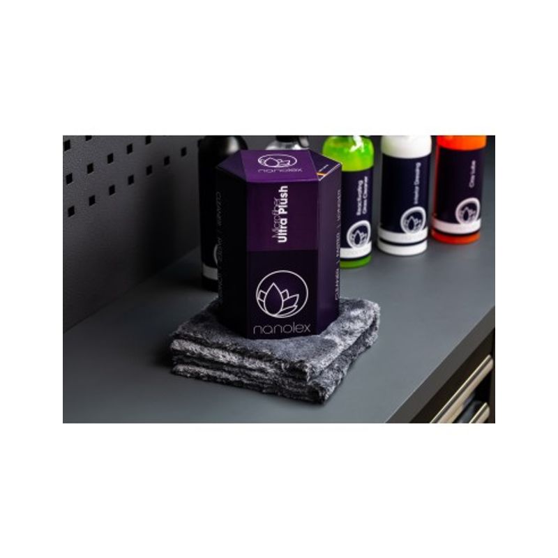 Auto si Moto - Intretinere auto - Produse curatare auto - Set 3 lavete din microfibra cu doua fete Nanolex Microfiber Allround DUO - Infinity.ro