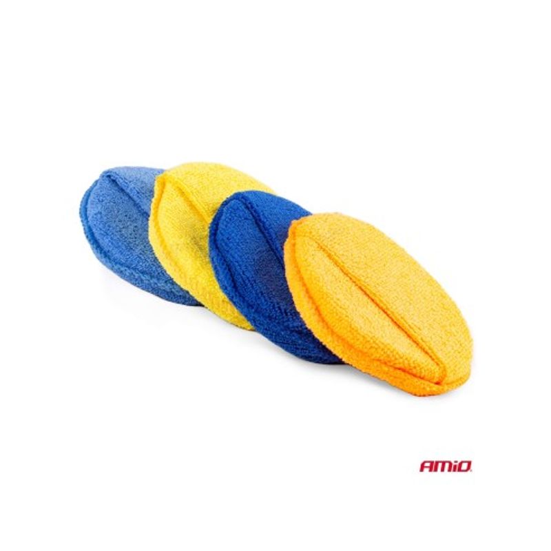 Auto si Moto - Intretinere auto - Produse curatare auto - Set 4 aplicatoare din microfibra 4x125mm - Infinity.ro