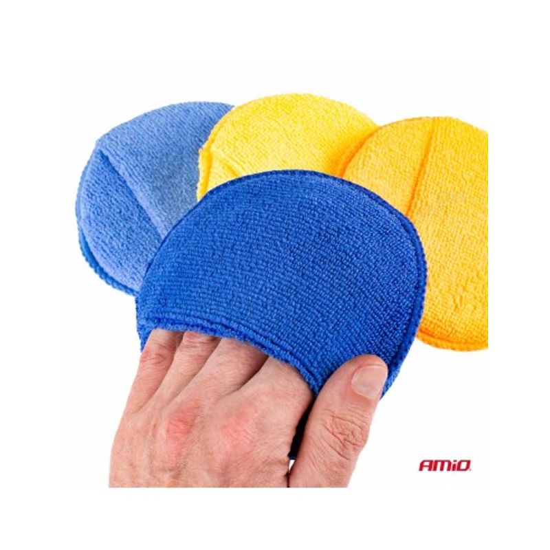 Auto si Moto - Intretinere auto - Produse curatare auto - Set 4 aplicatoare din microfibra 4x125mm - Infinity.ro