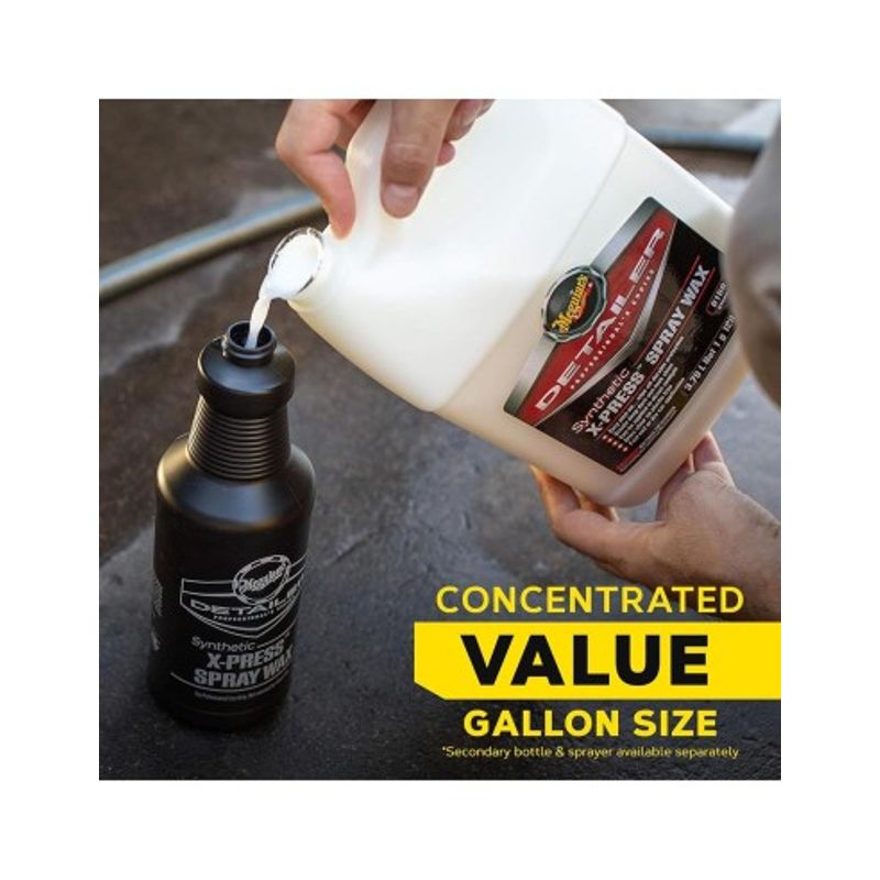 Auto si Moto - Intretinere auto - Produse curatare auto - Ceara sintetica pentru protectie Meguiar's Synthetic X-Press Spray Wax, D156, 3.78 L - Infinity.ro