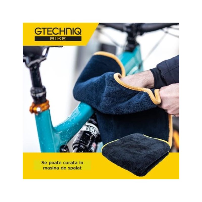 Sport si Outdoor - Ciclism - Piese pentru biciclete - Accesorii piese biciclete - Prosop uscare bicicleta Gtechniq Bike Drying Towel, 1000gsm - Infinity.ro