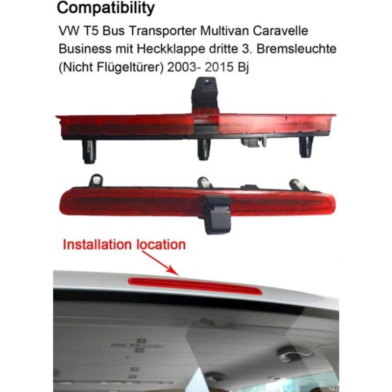 Auto si Moto - Electronice auto - Accesorii electronice auto - Camera marsarier dedicata Volkswagen Transporter T5 (2003 - 2016) cu o singura usa (hayon) - Infinity.ro