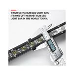 Auto si Moto - Piese auto si accesorii - Caroserie - Faruri, stopuri si proiectoare - LED Bar Auto 144W Super Slim (35 mm) 12/24V, 12240 Lumeni, 50"/128cm, Combo Beam - B18-144W - Infinity.ro